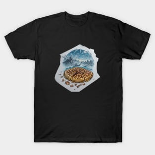 Waffles Art Mountains Vintage Since T-Shirt